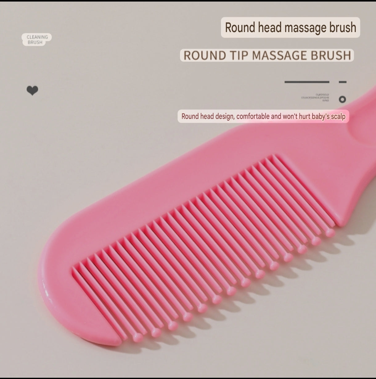 Newborn Baby Hair Comb and Brush Set | Premium Baby Hair Care Kit - Image 4