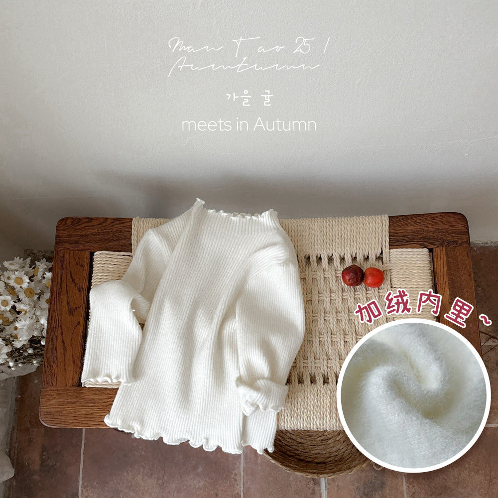 Baby Long-Sleeve Ribbed Knit Top | Baby Knitted Inner Sweater - Image 5