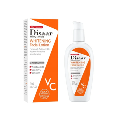 DISAAR Whitening Facial Lotion with Nicotinamide, Vitamin C and Collagen | Facial Lotion for Anti-Wrinkles, Firming, Fine Lines and Moisturization