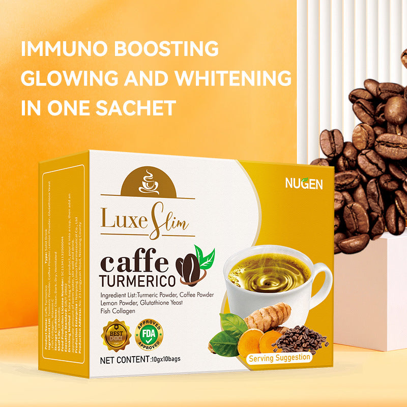 NUGEN Caffe Turmerico Drink with Lemon and Collagen | Turmeric Coffee Drink - Image 4
