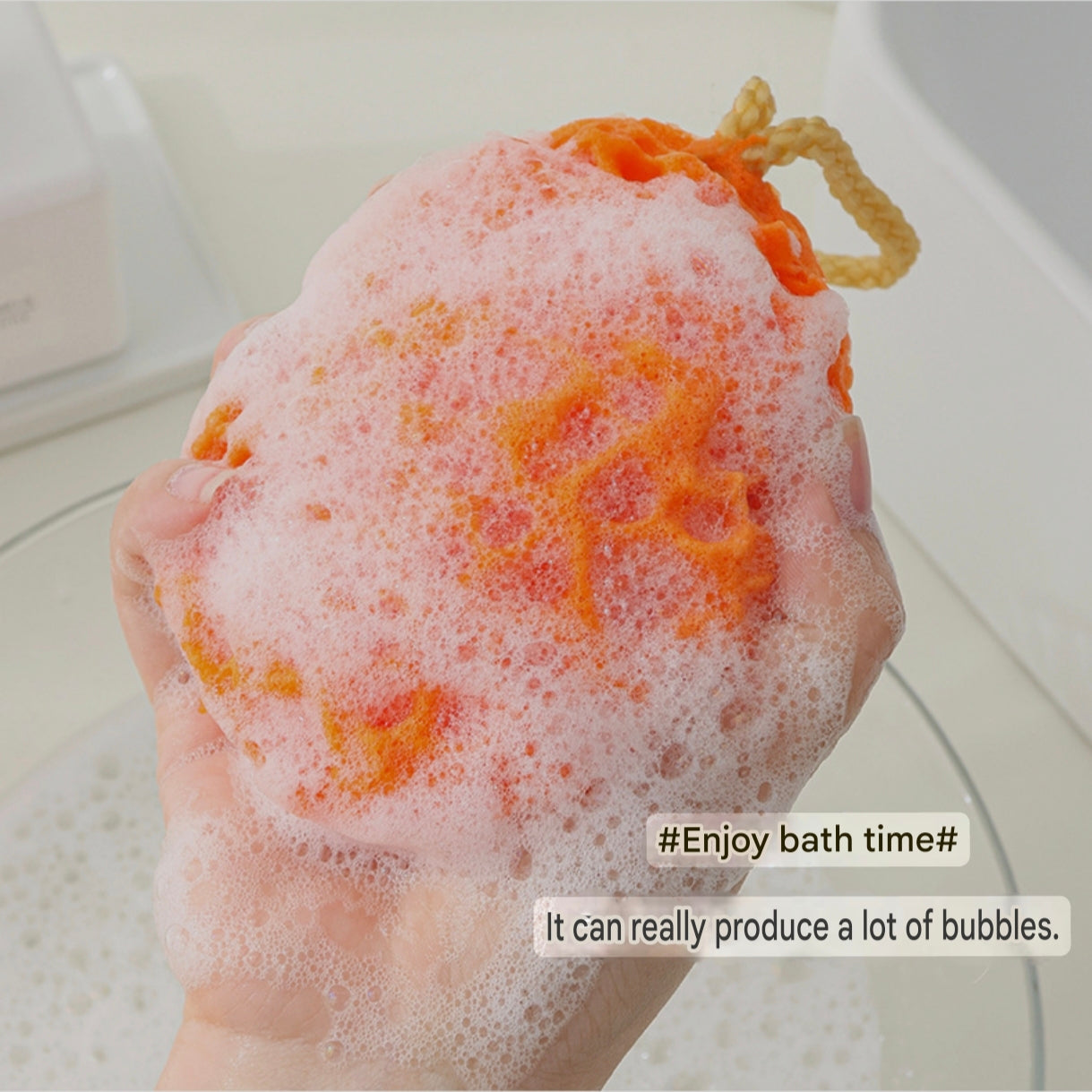 Cute Honeycomb Baby Bath Sponge | Japanese Style Bath Sponge for Babies, Kids and Adults - Image 10