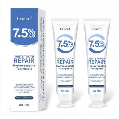 CROENT 7.5% White Tooth Repair Toothpaste with Hydroxyapatite (120 grams, Mint fragrance)