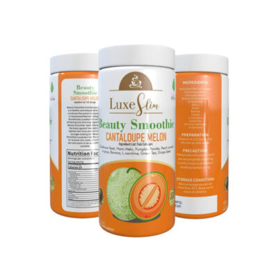 LuxeSlim Beauty Smoothie with Cantaloupe Melon and Collagen