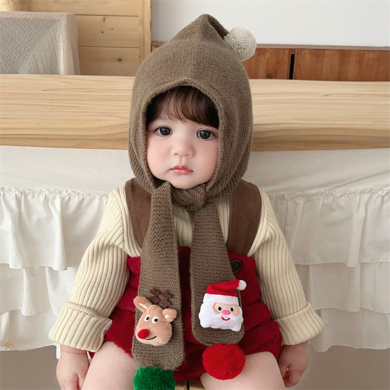 Cute Baby Christmas Hooded Scarf (1.5-6 years old, 47-52cm head circumference) | Ultra-Soft Baby Hood + Scarf for Cold Weather - Image 53