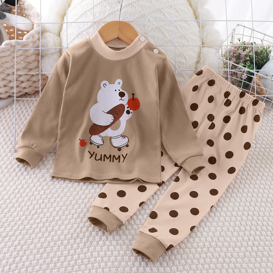 2-Piece Pajamas Set with Long-Sleeve Top and Pants for Boys and Girls | Adorable Soft Cotton Nightwear and Sleepwear Set - Image 51