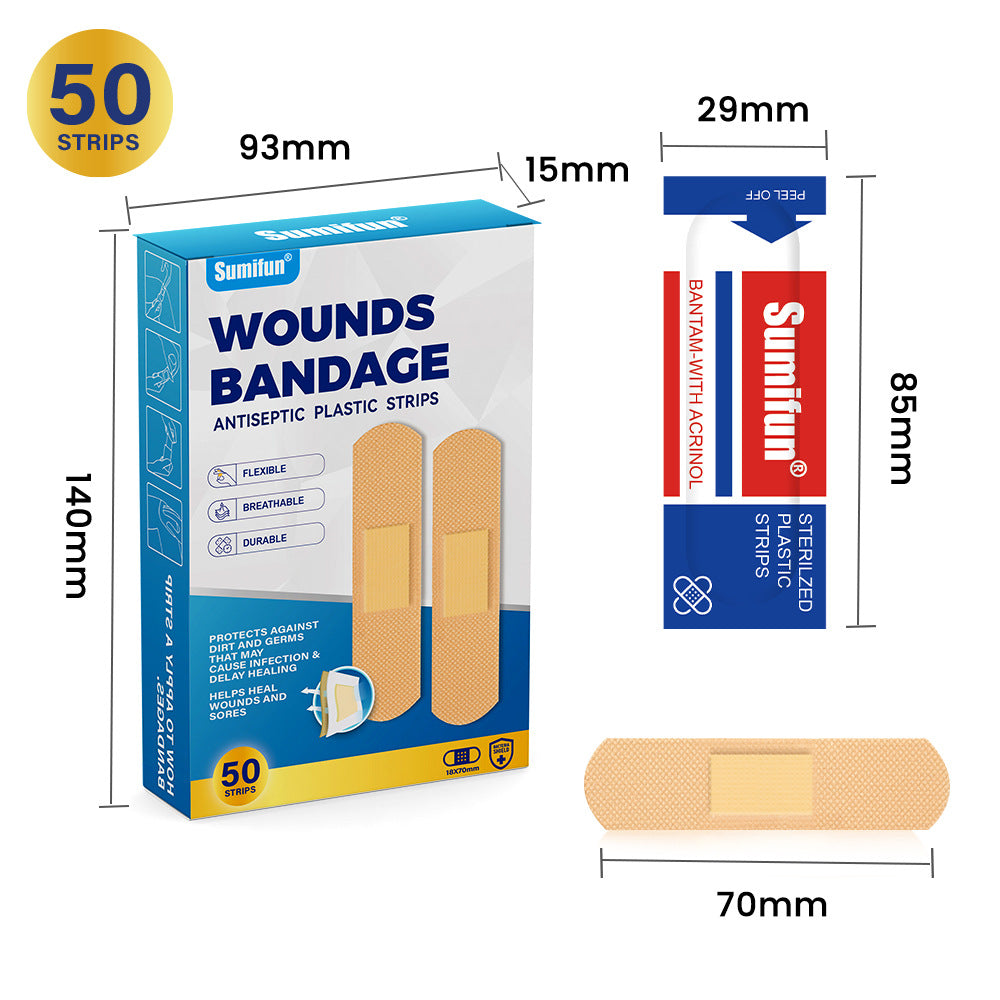 Wounds Bandage (50 strips) | Flexible, Breathable and Durable Antiseptic Plastic Strips - Image 19