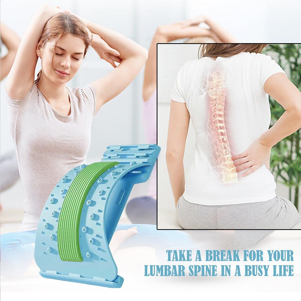 Adjustable Lumbar Stretcher for Back Pain Relief | 3-Level Back Stretcher, Lumbar Traction, and Lower Back Massage Board - Image 5