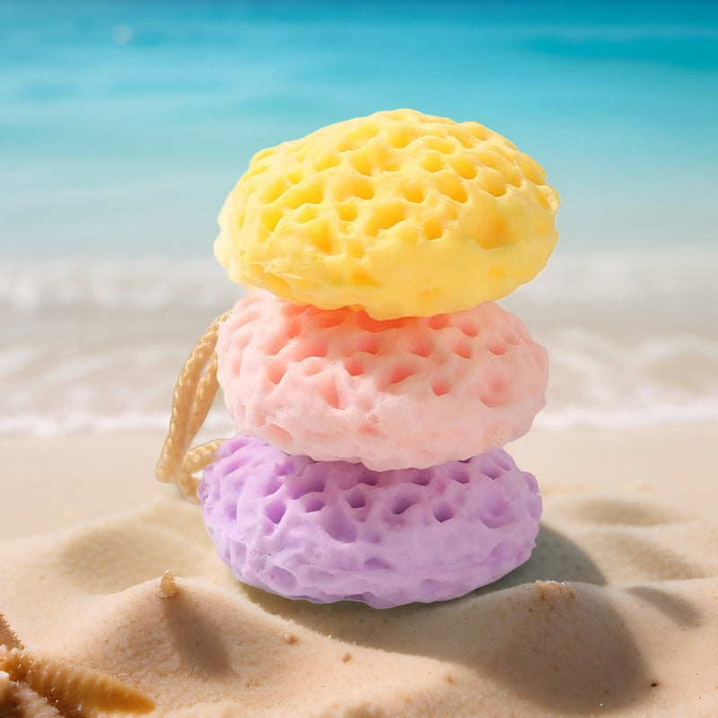 Cute Honeycomb Baby Bath Sponge | Japanese Style Bath Sponge for Babies, Kids and Adults - Image 18