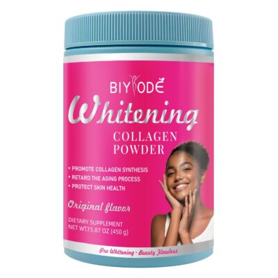 BIYODE Whitening Collagen Powder (450g size, 6g collagen, Unflavored) | Dietary Supplement for Anti-aging, Skin Health