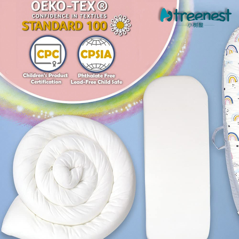 Portable Baby Nest Bed for Newborns (0-18 months old, 90*50cm size) | Travel-Friendly Baby Lounger and Co-Sleeper Bed - Image 11