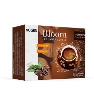 NUGEN Bloom Collagen Coffee Powder with Probiotics (10g×10 sachets)