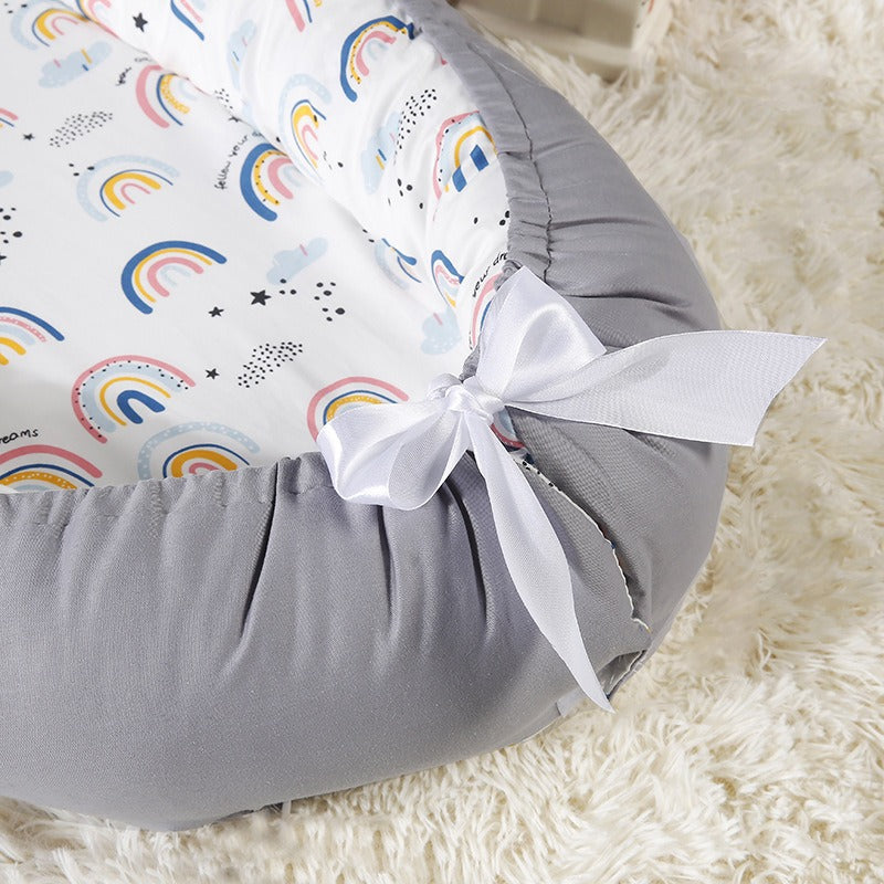Portable Baby Nest Bed for Newborns (0-18 months old, 90*50cm size) | Travel-Friendly Baby Lounger and Co-Sleeper Bed - Image 16