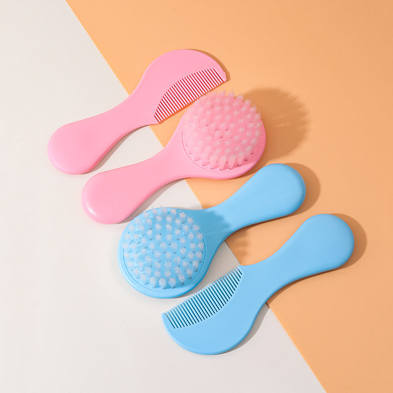 Soft Bristle Baby Brush and Comb Set | Newborn Hair Grooming Kit - Image 15