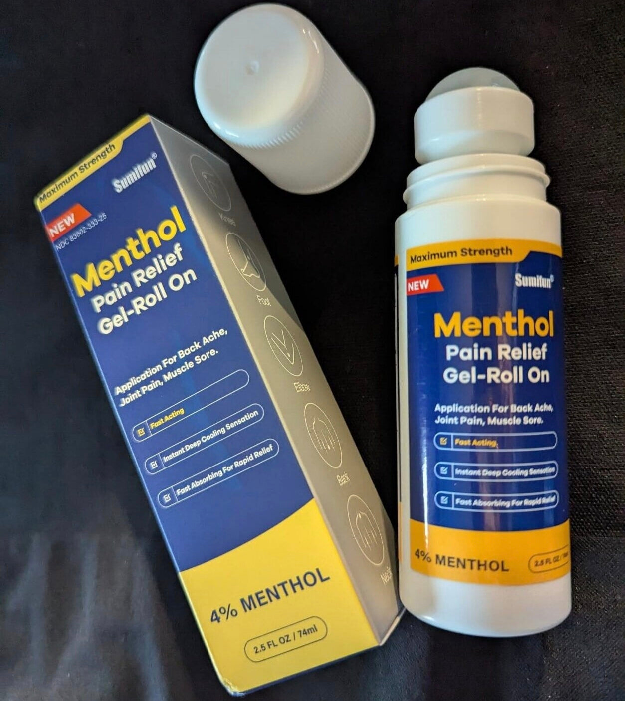 Menthol Pain Relief Gel-Roll On (4% Menthol, 74ml) | Topical Gel for Nerve, Muscle, Neck, Shoulder, Knee, and Back Pain Relief - Image 16