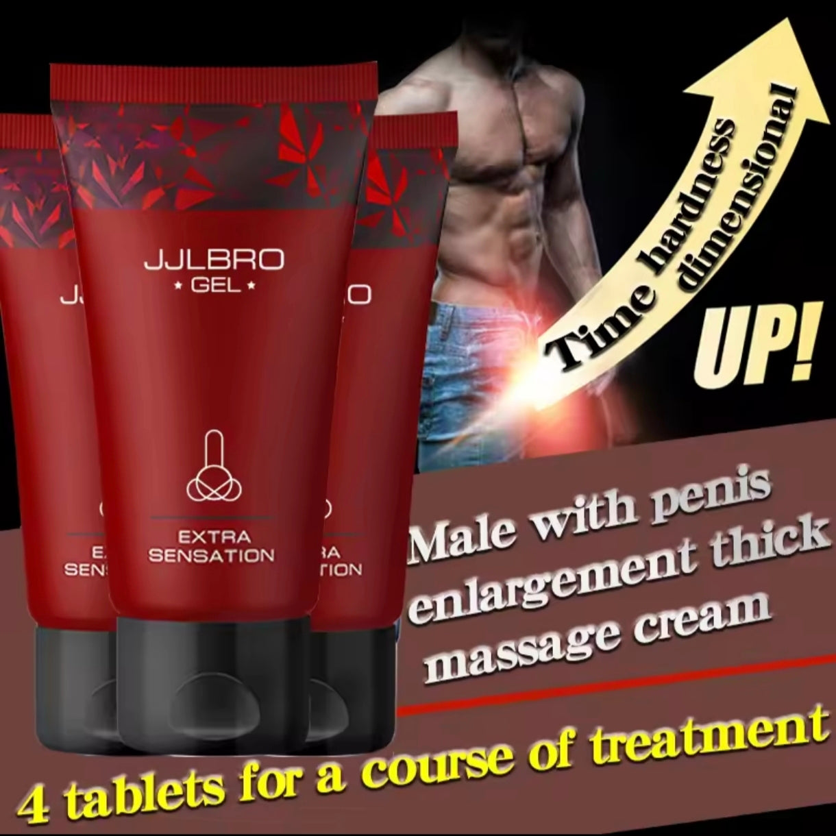 JJLBRO Special Gel for Penis Enlargement (50ml) | Topical Cream for Bigger Penis, Longer Sex, and Sexual Confidence - Image 4