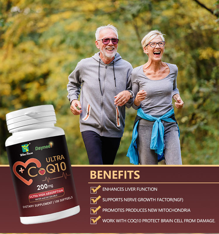 Ultra CoQ10 Softgels with Vitamin E (100 softgels, 200mg CoQ10) - Image 2