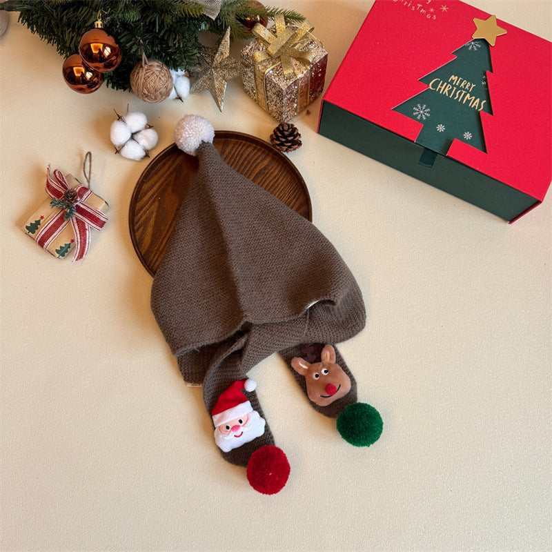 Cute Baby Christmas Hooded Scarf (1.5-6 years old, 47-52cm head circumference) | Ultra-Soft Baby Hood + Scarf for Cold Weather - Image 26