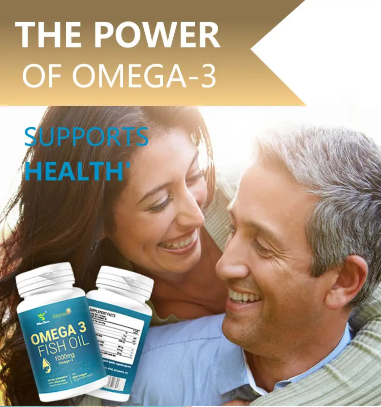 Omega-3 Fish Oil Capsule with EPA and DHA (100 softgels, 1000mg) | Dietary Supplement for Cardiovascular, Brain, Eye, Skin, Mood, and Inflammation - Image 7