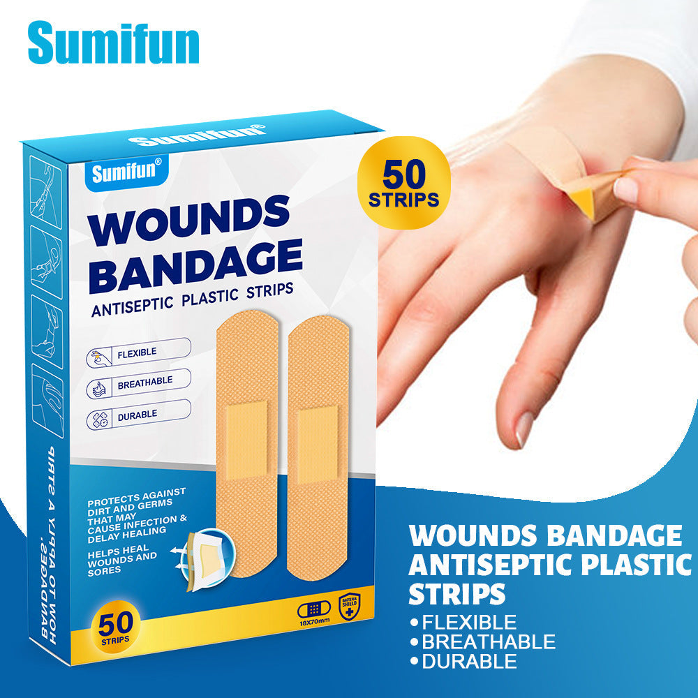 Wounds Bandage (50 strips) | Flexible, Breathable and Durable Antiseptic Plastic Strips - Image 9