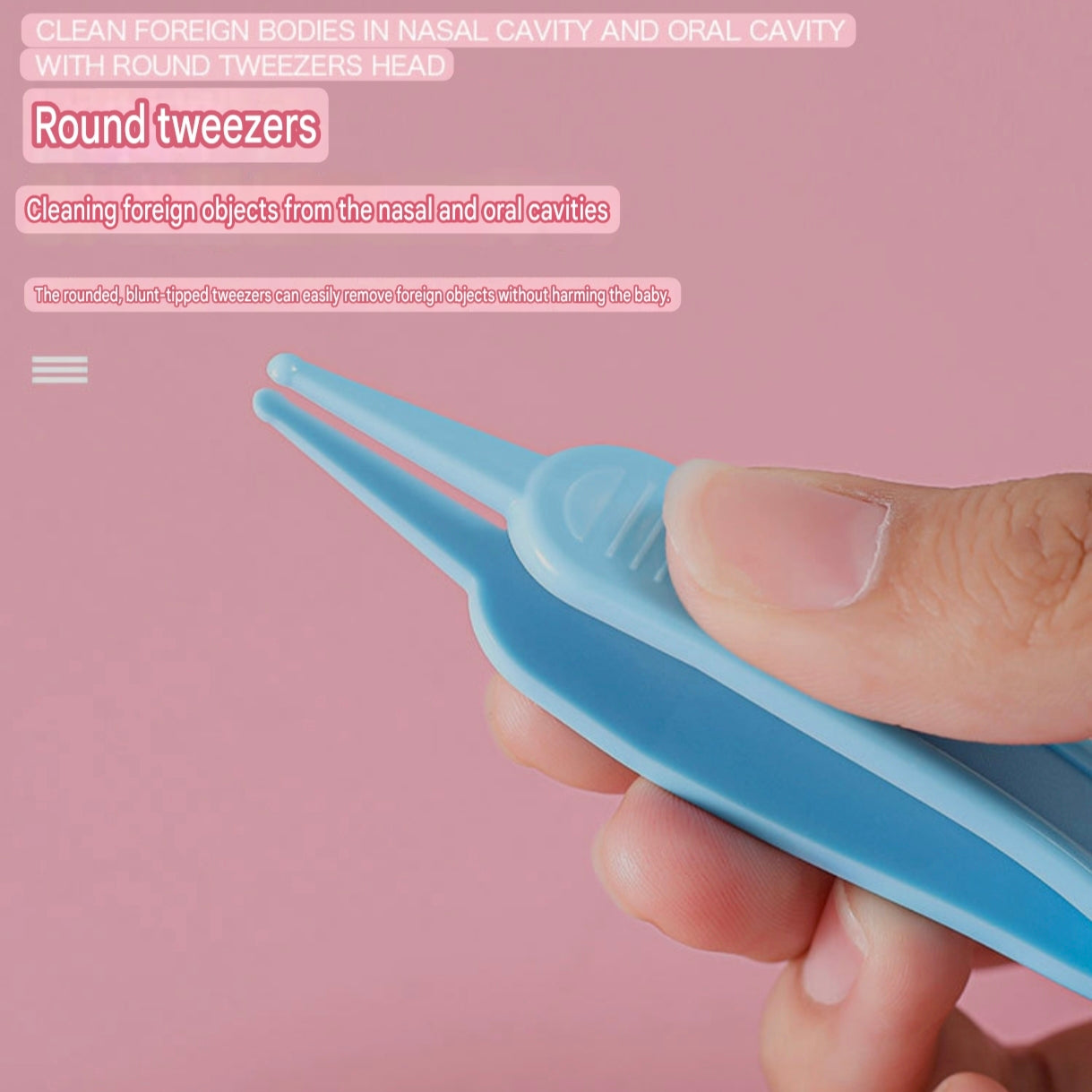 10-Piece Baby Care and Grooming Kit with Hair Brush, Comb, Nasal Aspirator, Digital Thermometer, Nail Scissors, Nail Clipper, Medicine Dropper, Nail File, Nose Tweezer, and Nail Clipper Cover - Image 9