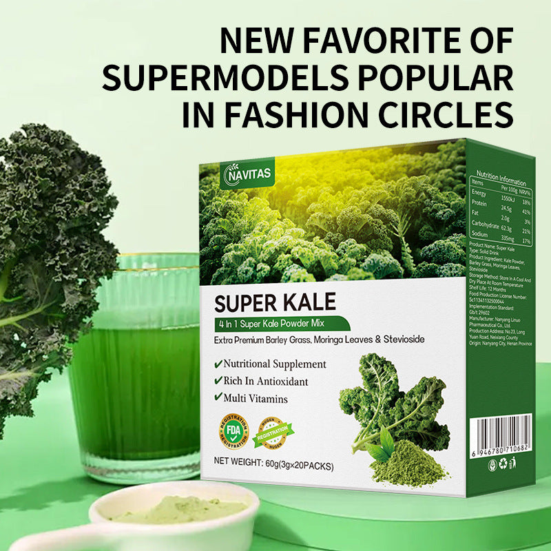 NAVITAS Super Kale Powder with Barley Grass and Moringa Leaves - Image 3