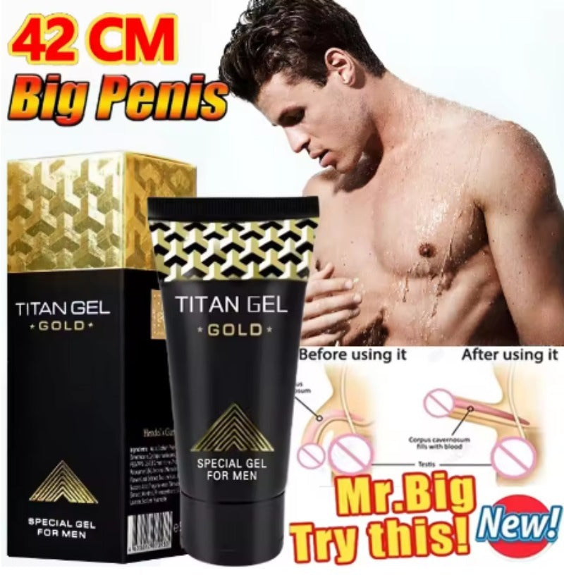 TITAN GEL GOLD - Special Gel for Men (50ml) | Intimate Gel Lubricant for Penis Enlargement, Longer Sex, and Sexual Enhancement - Image 4