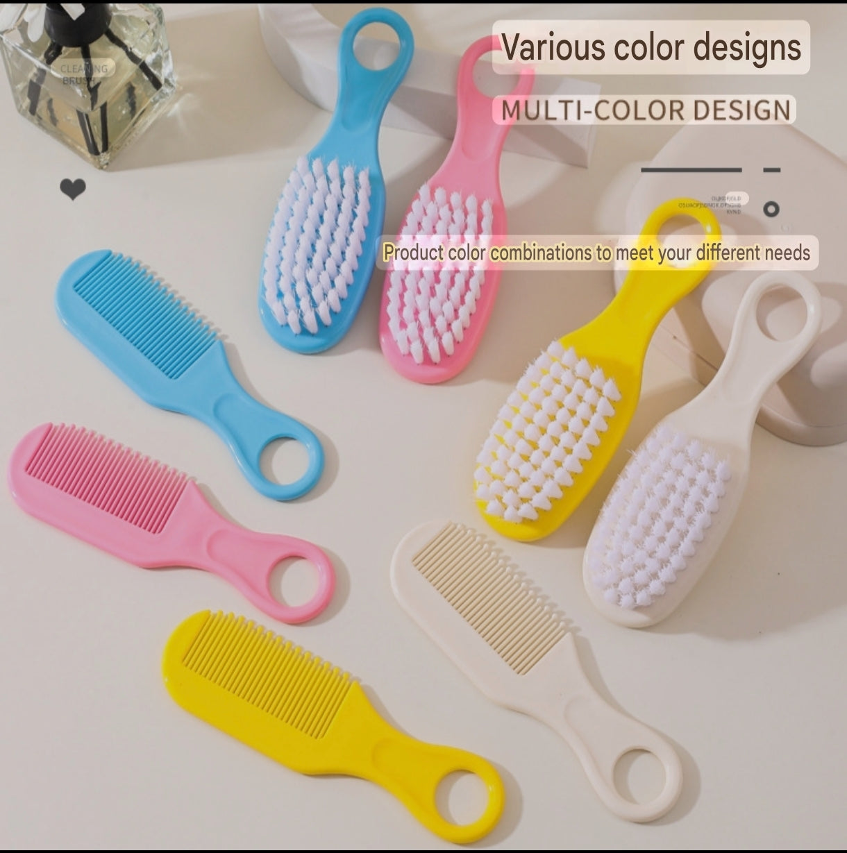 Newborn Baby Hair Comb and Brush Set | Premium Baby Hair Care Kit - Image 5