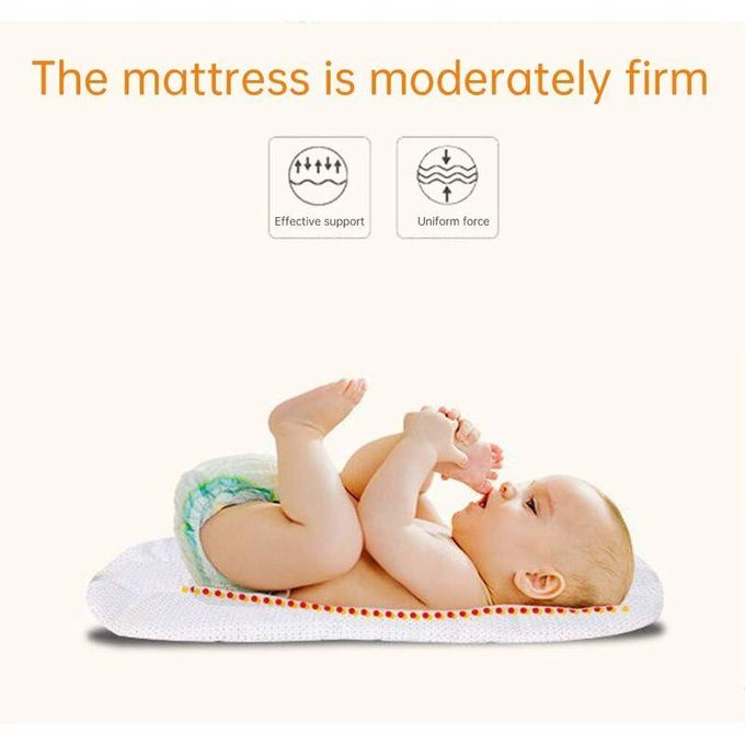2-in-1 Portable Baby Bed with Mosquito Net and Diaper Bag (0-10 months) | Foldable Newborn Travel Bassinet - Image 14