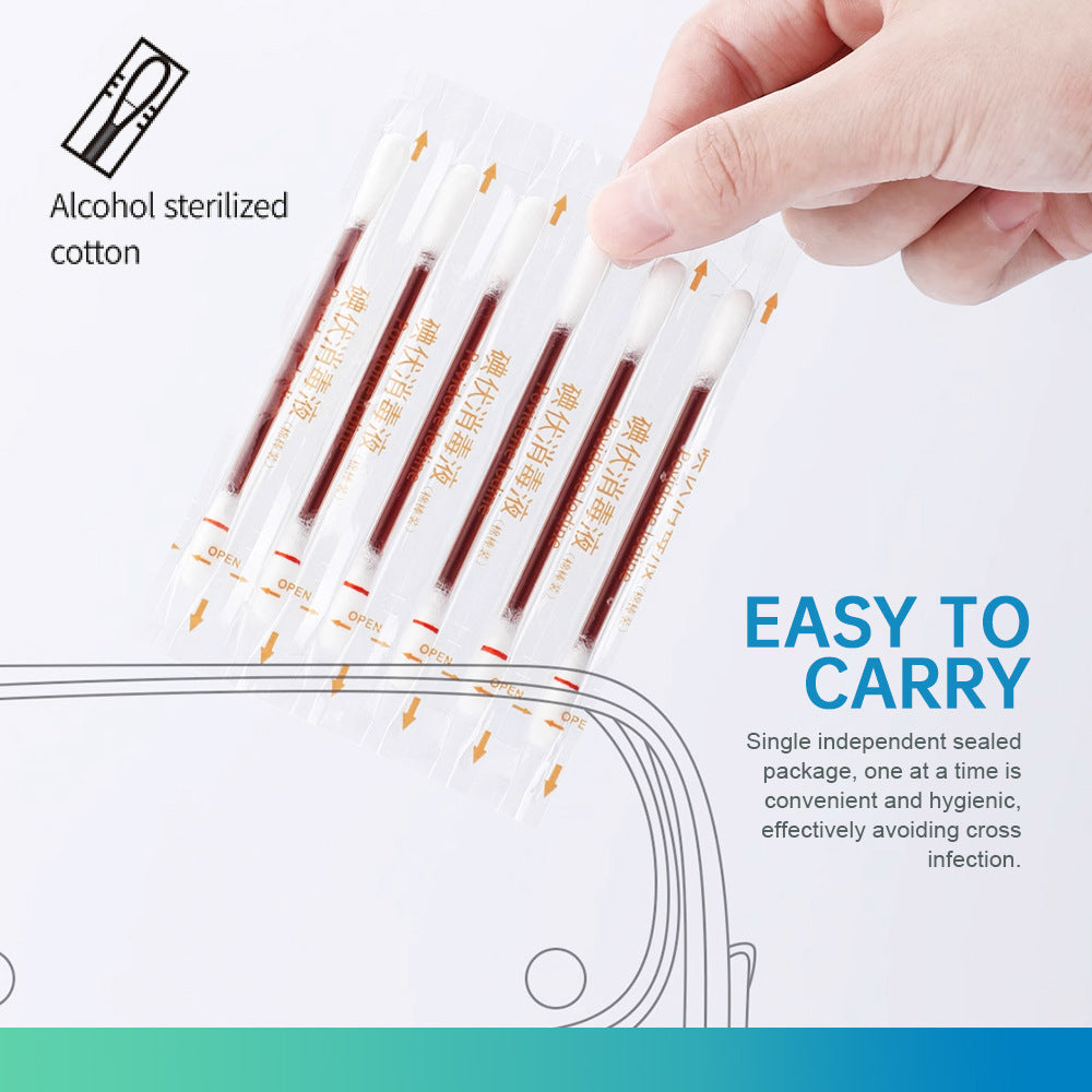 Iodine Swab (60 pieces) | Iodine Solution for Wound Sterilization, Wound Care, and Baby's Belly Button Sterilization - Image 3